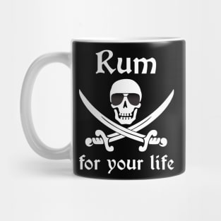 Rum for your Life Cool Sunglasses Pirate Mug